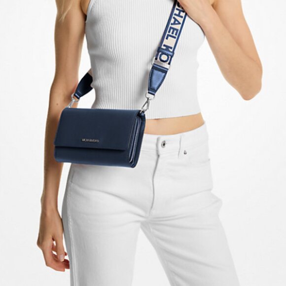 Michael Kors Jet Set Large Leather Crossbody Bag NWT - Picture 4 of 4